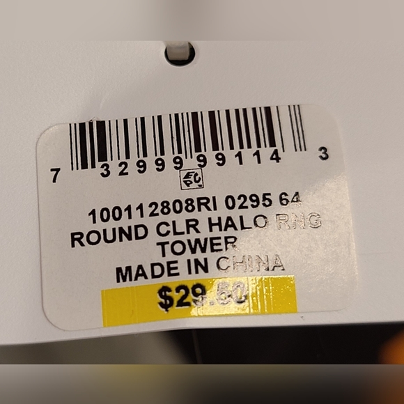 NWT round clr halo ring - Picture 3 of 3